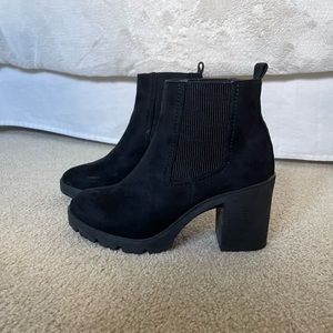 Suede Black, Steve Madden booties